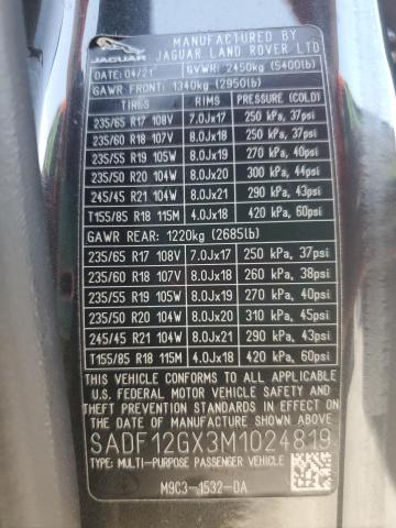 2021 JAGUAR E-PACE SPO SADF12GX3M1024819