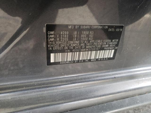 2019 SUBARU IMPREZA SP 4S3GTAM69K3733157