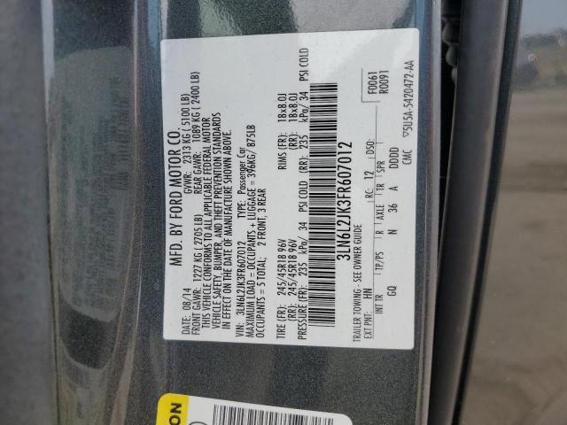 2015 LINCOLN MKZ 3LN6L2JK3FR607012