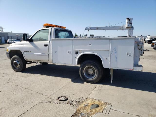 DODGE RAM 3500 2001 white chassis gas 3B6MC36W21M545934 photo #3