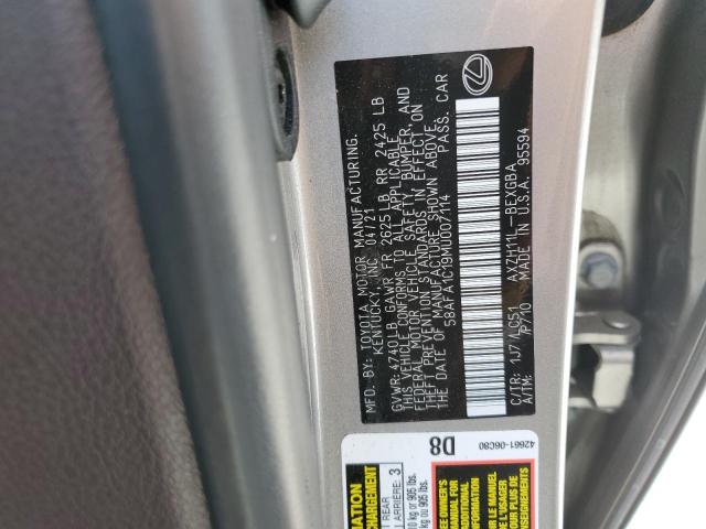 2021 LEXUS ES 300H UL 58AFA1C19MU007114