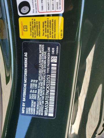 2022 BMW M440I WBA53AT07NCK53253