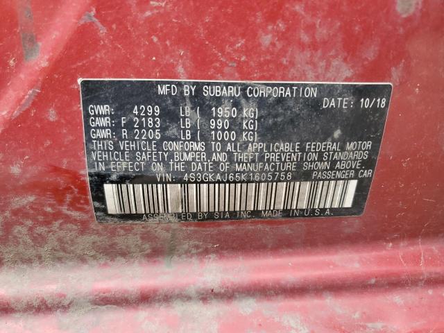 2019 SUBARU IMPREZA SP 4S3GKAJ65K1605758