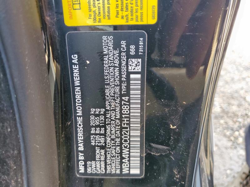 2020 BMW 430I - WBA4W3C02LFH18874