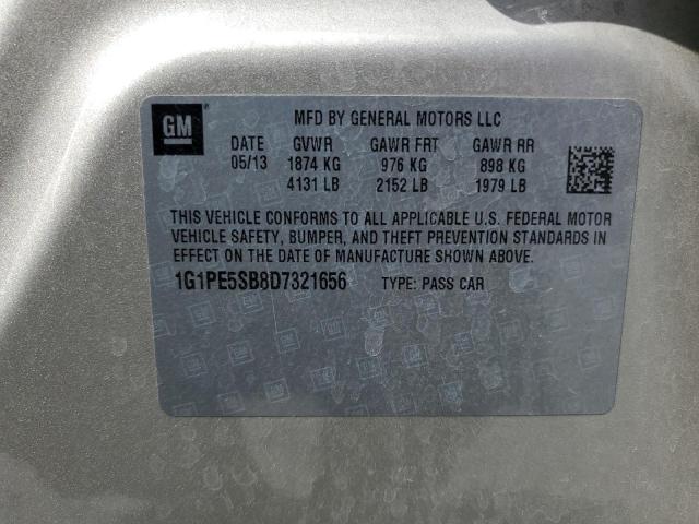 2013 CHEVROLET CRUZE LT - 1G1PE5SB8D7321656