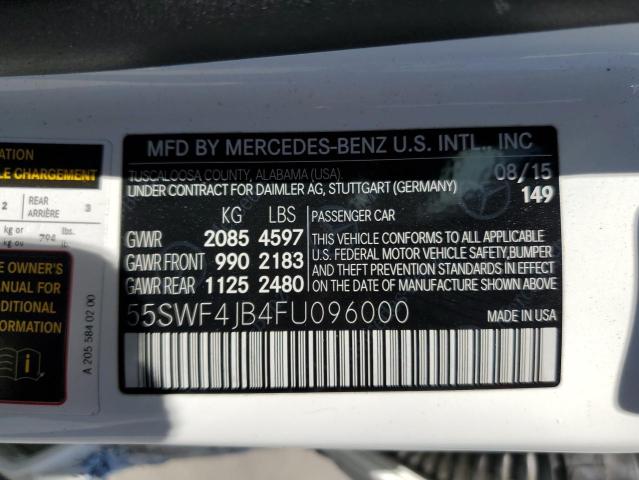 2015 MERCEDES-BENZ C 300 - 55SWF4JB4FU096000