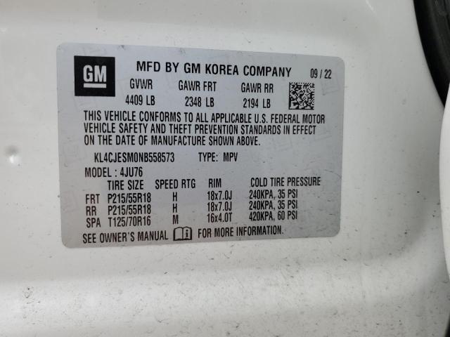 2022 BUICK ENCORE PRE KL4CJESM0NB558573