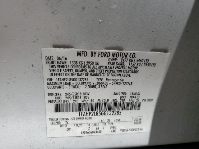 2016 FORD TAURUS POL 1FAHP2L85GG132285
