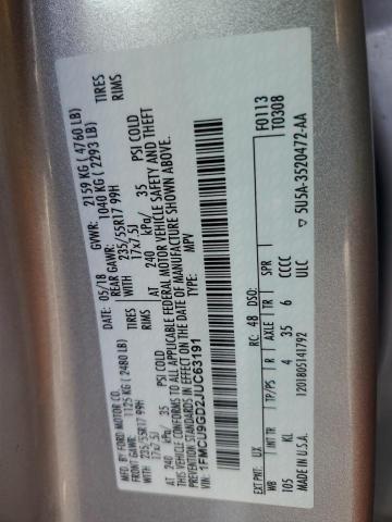 2018 FORD ESCAPE SE - 1FMCU9GD2JUC63191