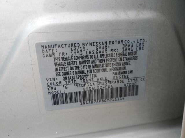 2016 NISSAN SENTRA S - 3N1AB7AP8GY211114