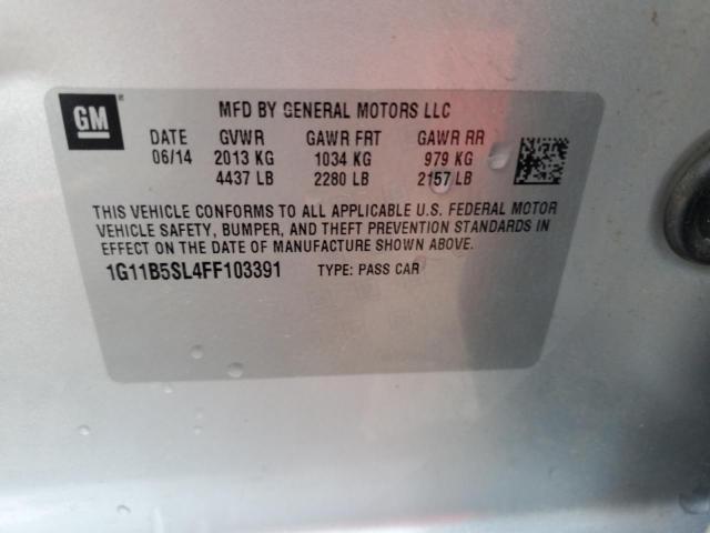 2015 CHEVROLET MALIBU LS 1G11B5SL4FF103391