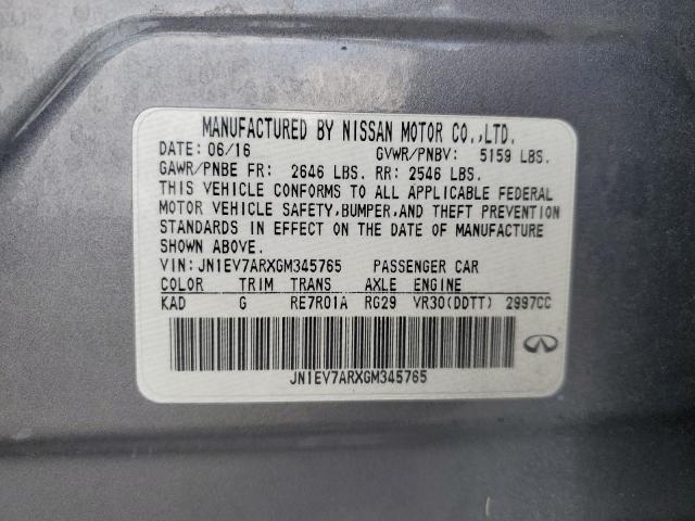 2016 INFINITI Q50 PREMIU JN1EV7ARXGM345765