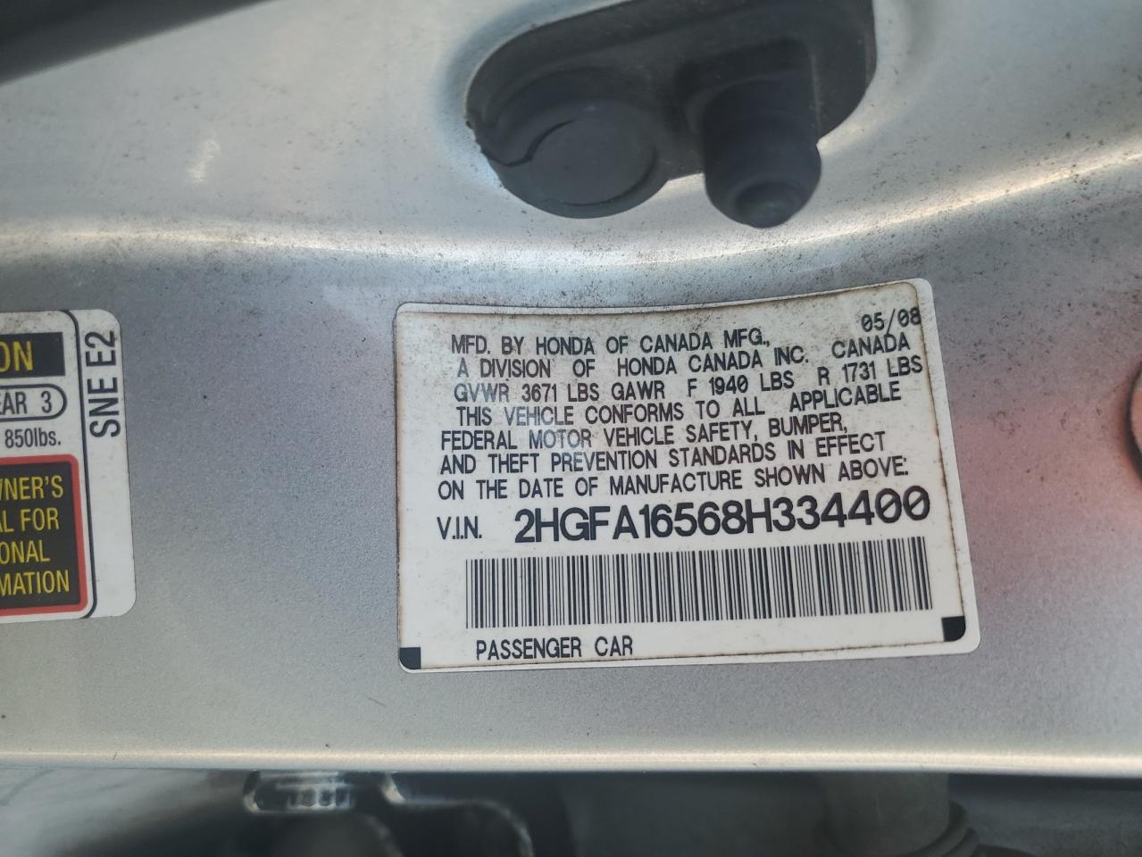 Honda Civic lx 2008