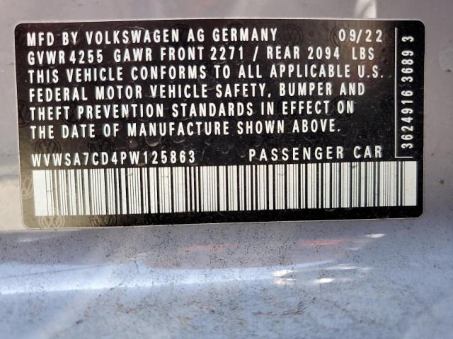2023 VOLKSWAGEN GTI SE WVWSA7CD4PW125863