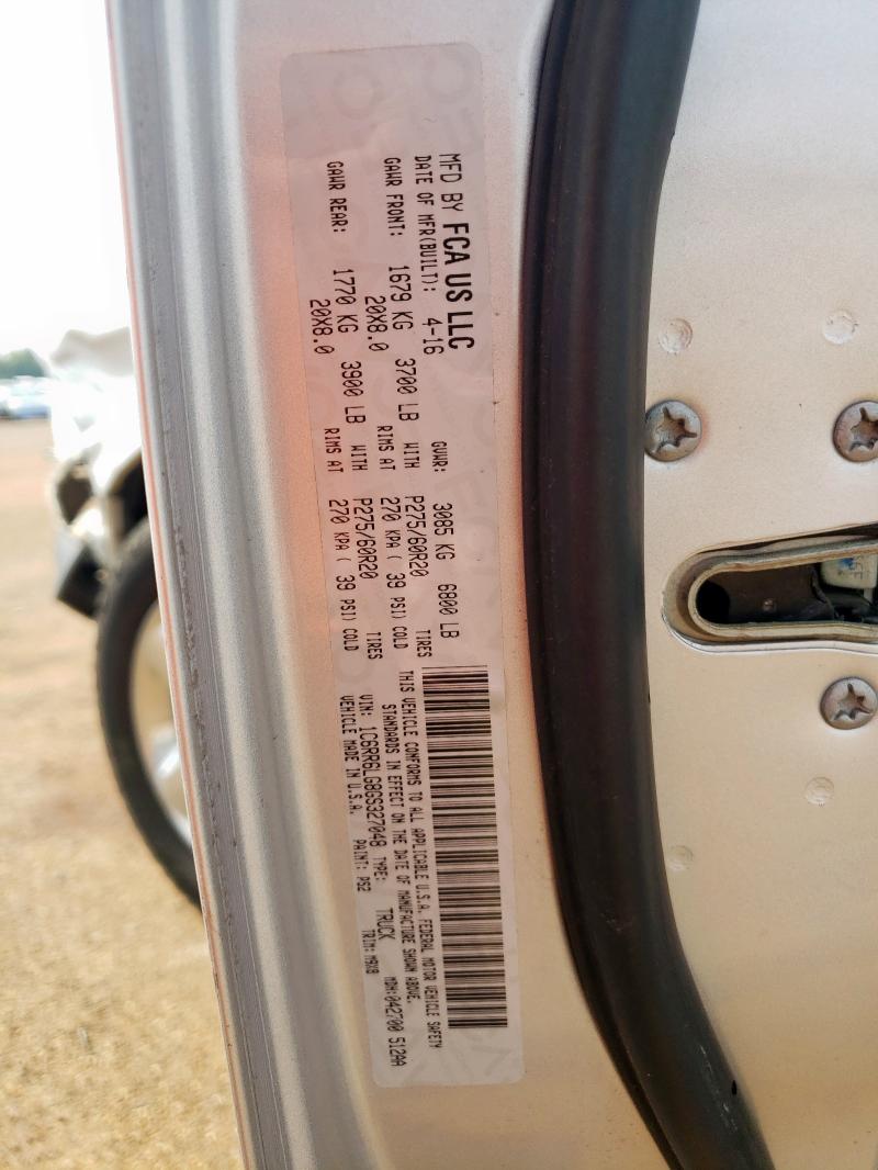 2016 RAM 1500 SLT - 1C6RR6LG8GS327048