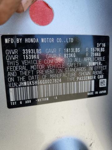 2016 HONDA FIT LX - JHMGK5H56GX027824