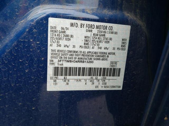 2024 FORD MAVERICK X - 3FTTW8H34RRB13293