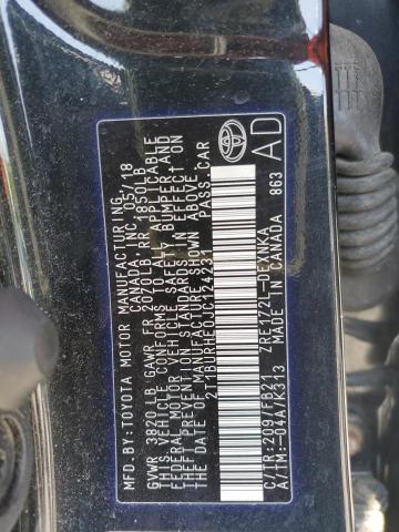 2018 TOYOTA COROLLA L - 2T1BURHE0JC124231