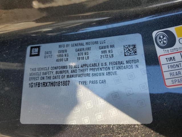 2017 CHEVROLET CAMARO LT #3297868776