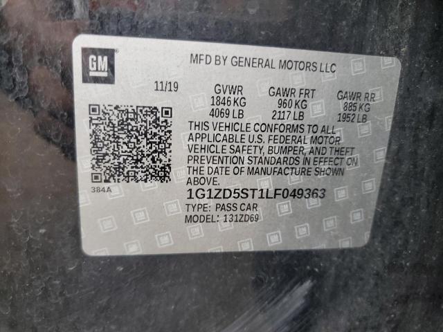 2020 CHEVROLET MALIBU LT 1G1ZD5ST1LF049363