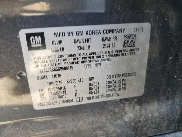 2016 BUICK ENCORE KL4CJASB5GB609415