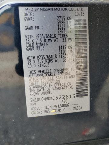2019 INFINITI QX60 LUXE 5N1DL0MM0KC522615