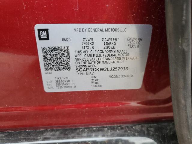 2020 BUICK ENCLAVE PR - 5GAERCKW3LJ257913
