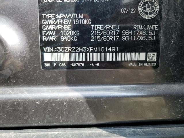 2023 HONDA HR-V LX 3CZRZ2H3XPM101491