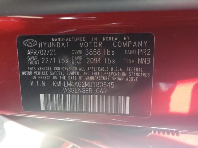 2021 HYUNDAI ELANTRA SE - KMHLM4AG2MU180645