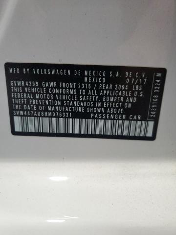 2017 VOLKSWAGEN GTI S/SE - 3VW447AU8HM076331