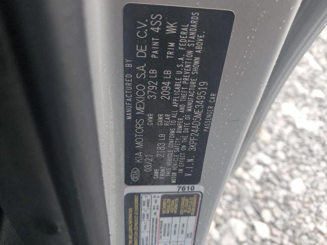 2021 KIA FORTE FE 3KPF24AD5ME349519