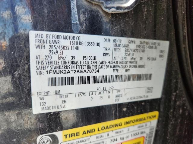 2019 FORD EXPEDITION - 1FMJK2AT2KEA70734