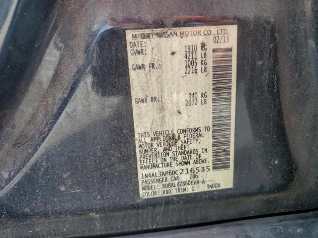 2013 NISSAN ALTIMA 2.5 - 1N4AL3AP6DC216535