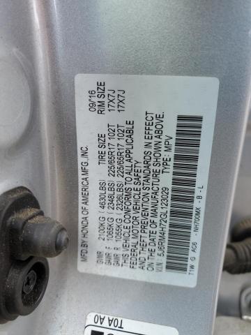 2016 HONDA CR-V EXL 5J6RM4H72GL123029