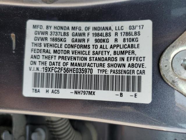 2017 HONDA CIVIC LX - 19XFC2F56HE035970