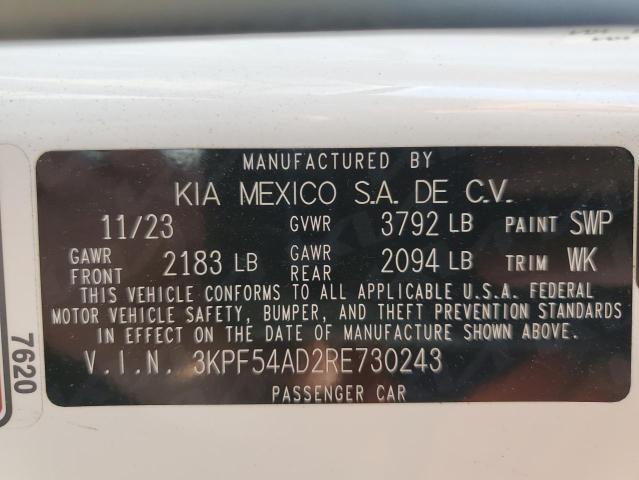 2024 KIA FORTE GT L 3KPF54AD2RE730243