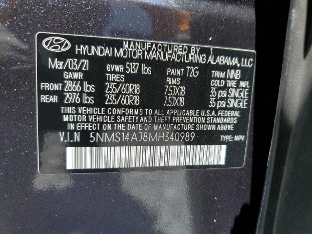2021 HYUNDAI SANTA FE S - 5NMS14AJ8MH340989