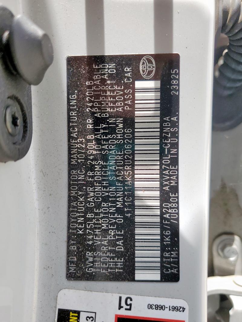 2024 TOYOTA CAMRY LE - 4T1C11AK5RU206206