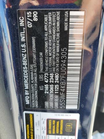 2015 MERCEDES-BENZ C 300 4MAT - 55SWF4KB7FU094305