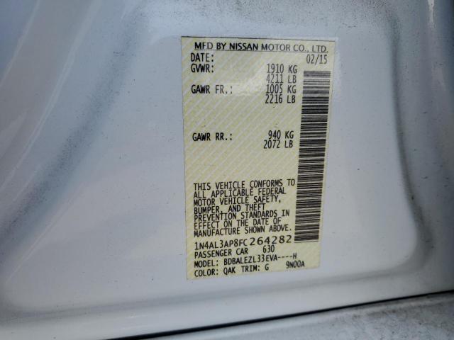 2015 NISSAN ALTIMA 2.5 - 1N4AL3AP8FC264282