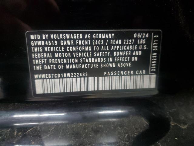 2024 VOLKSWAGEN GOLF R WVWEB7CD1RW222483