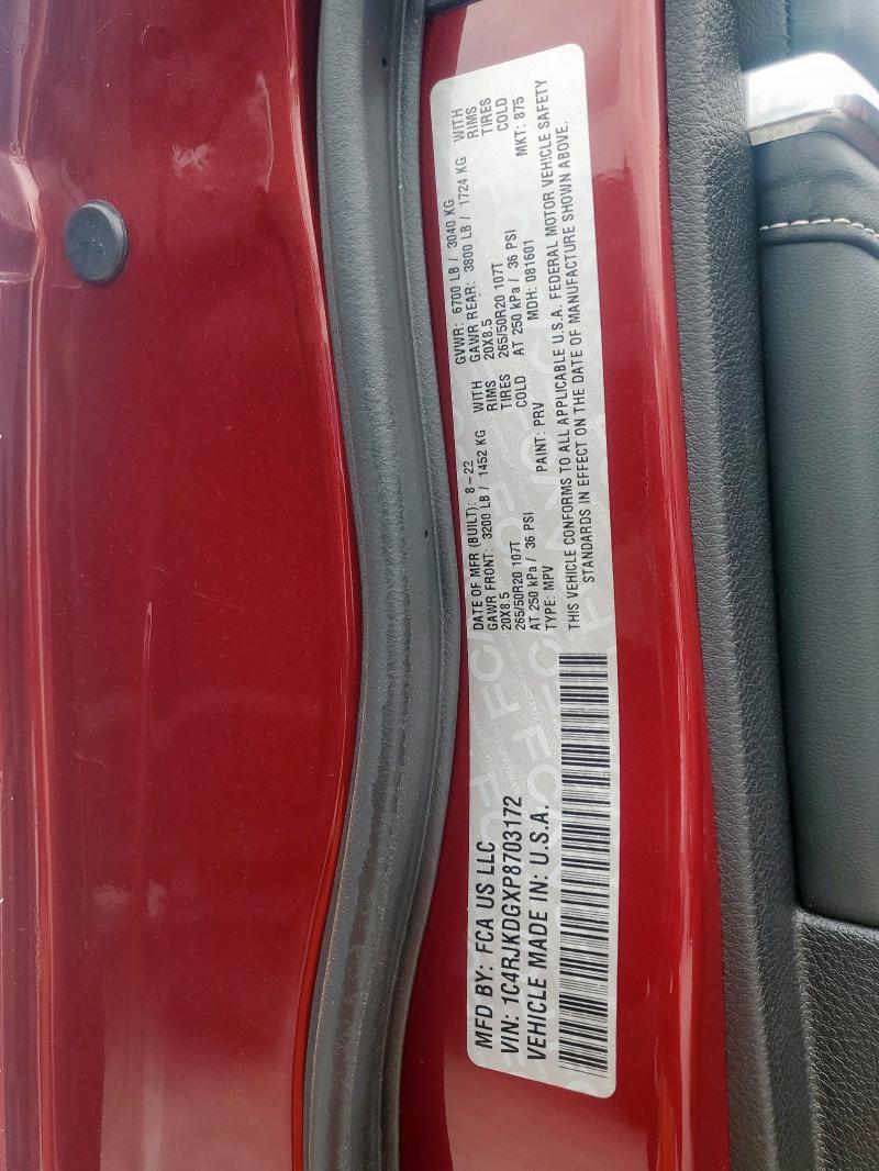 2023 JEEP GRAND CHER 1C4RJKDGXP8703172