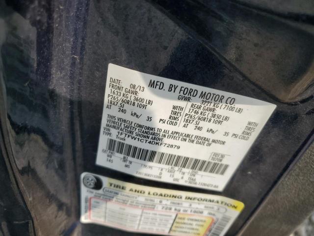2013 FORD F150 SUPER - 1FTFW1CT4DKF72879