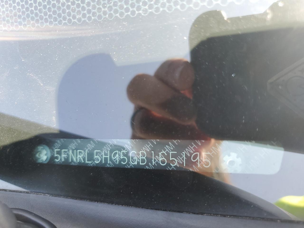 5FNRL5H95GB165195 HONDA ODYSSEY 2016
