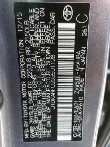 JTDKARFU2G3501128 Toyota PRIUS