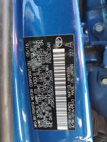 JTDKDTB3XG1128028 Toyota PRIUS C