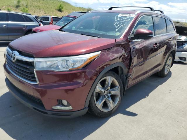 VIN 5TDDKRFH6ES036227 2014 Toyota Highlander, Limited no.1