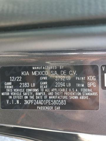 3KPF24AD1PE580583 KIA FORTE LX