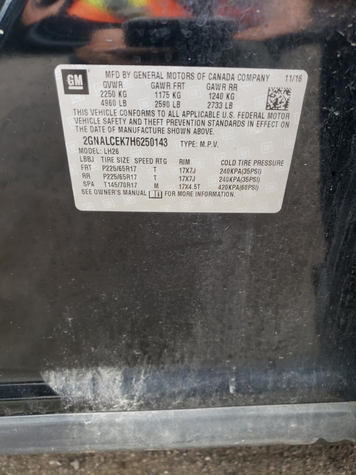 2GNALCEK7H6250143 CHEVROLET EQUINOX 2017