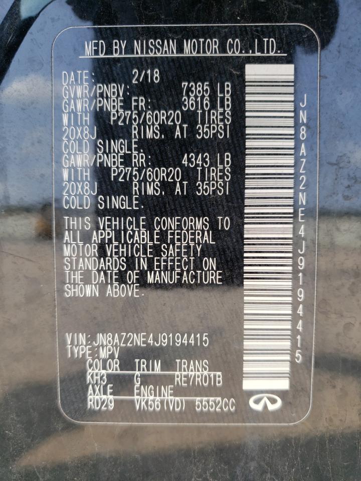 JN8AZ2NE4J9194415 INFINITI QX80 2018